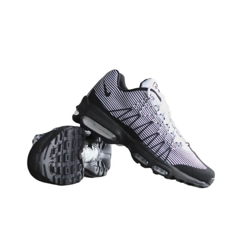 Nike Air Max 95 Anti-Slip Wear-Resistant Low-Top Running Shoes Unisex White Black-1