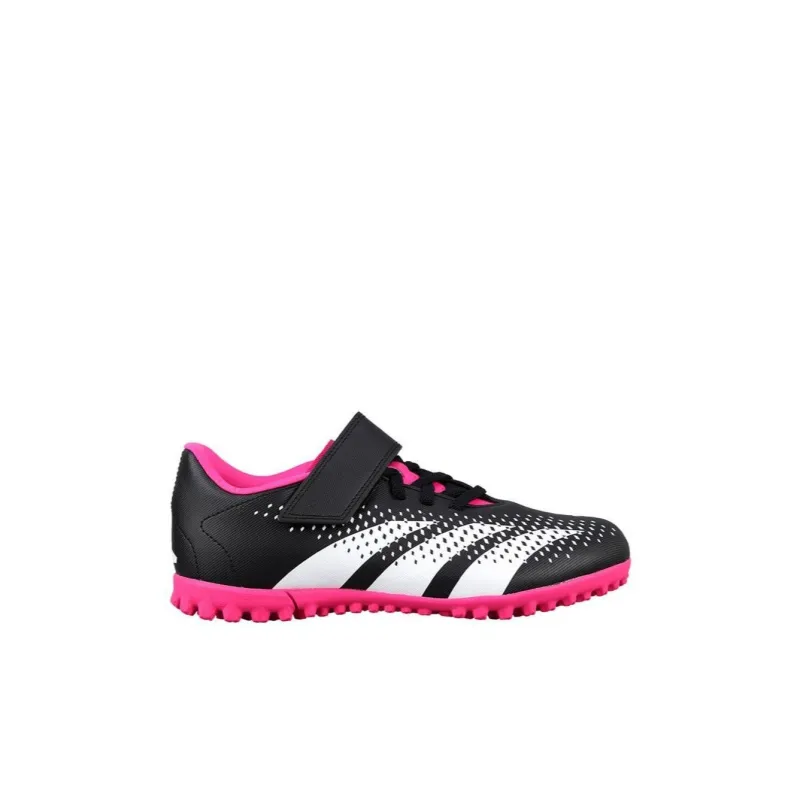 Adidas Predator Accuracy.4 Accuracy.4 TF J Low Top Kids' Soccer Shoes Black White Pink Kids'-1
