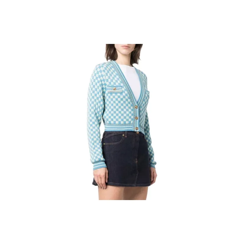 VERSACE SS22 Knitwear Women's Blue-3