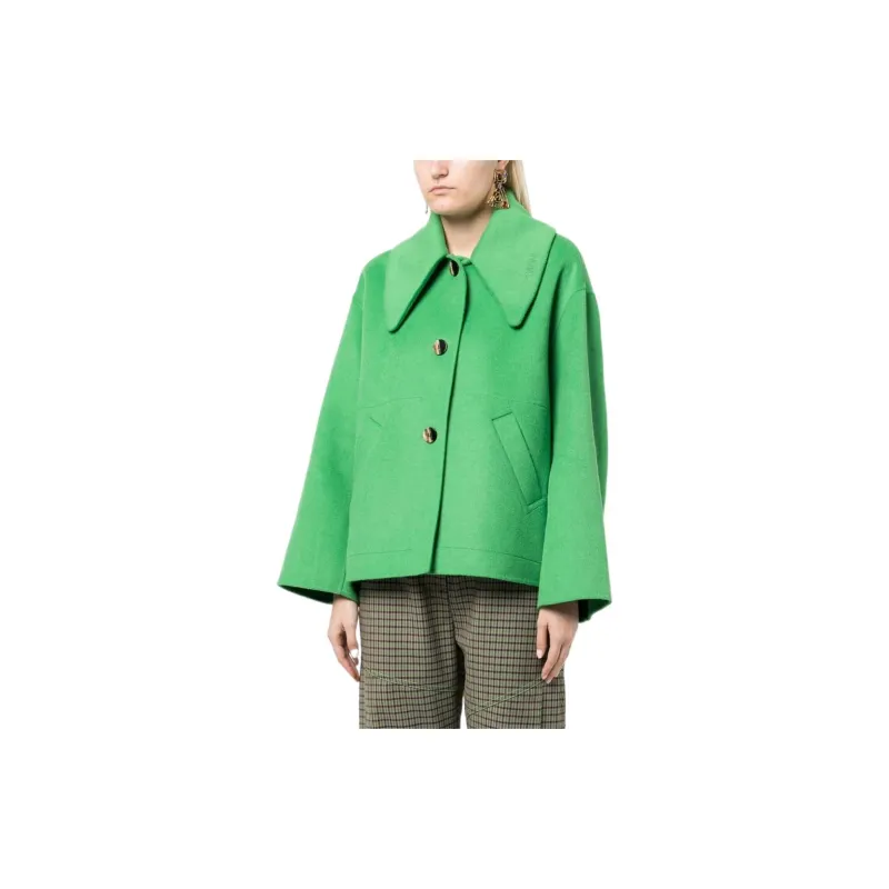 GANNI Jackets Women's Green-3