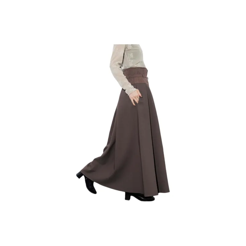 UNITED TOKYO Casual Long Skirts Women's Brown-3