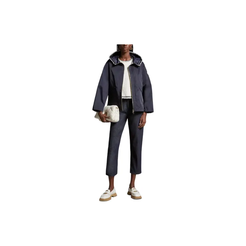 Moncler Cassiope Logo Patch Zip Up Jacket-1