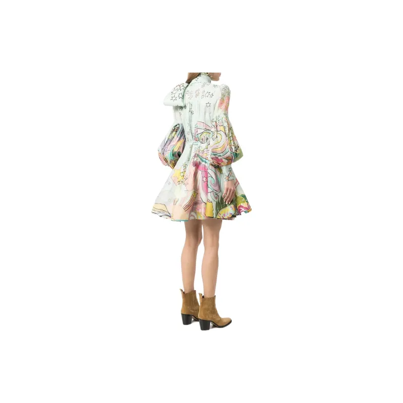 Zimmermann Long-Sleeved Dresses Women's Blue-1