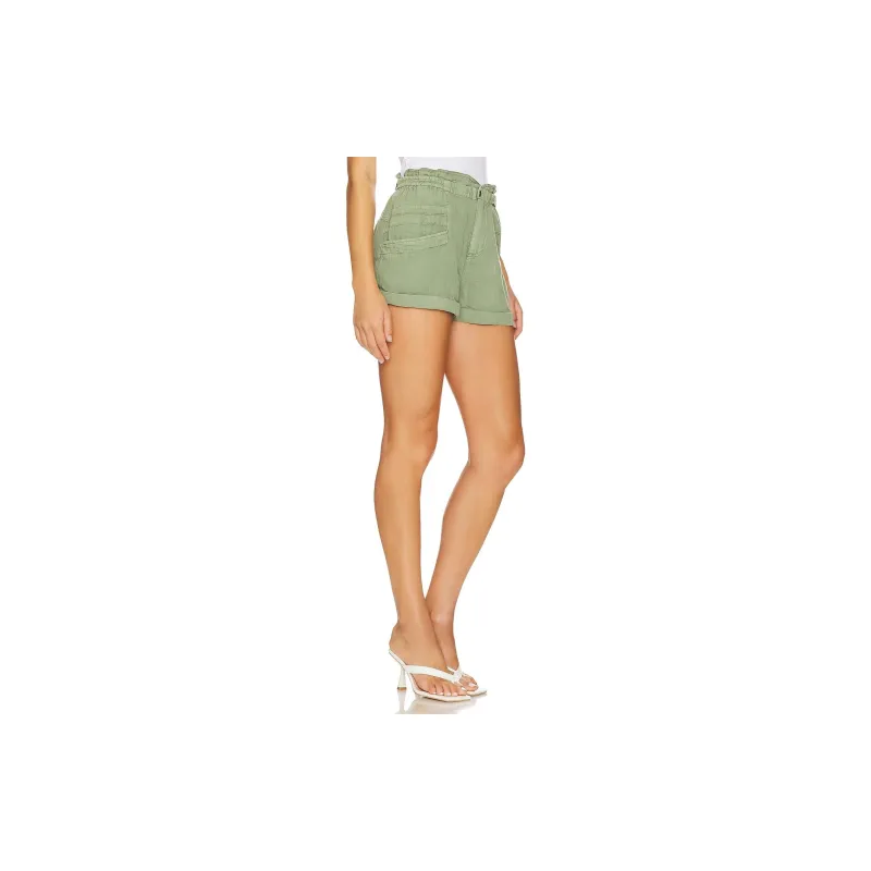 FREE PEOPLE Casual Shorts Women's Green-2