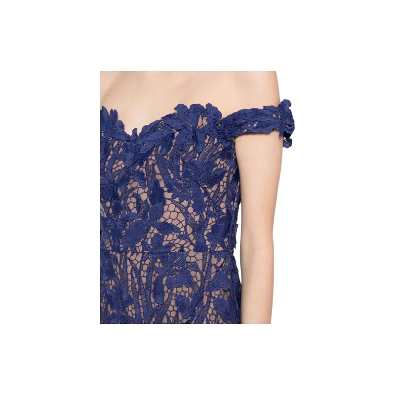 Marchesa Notte Lace detailing Gown-4