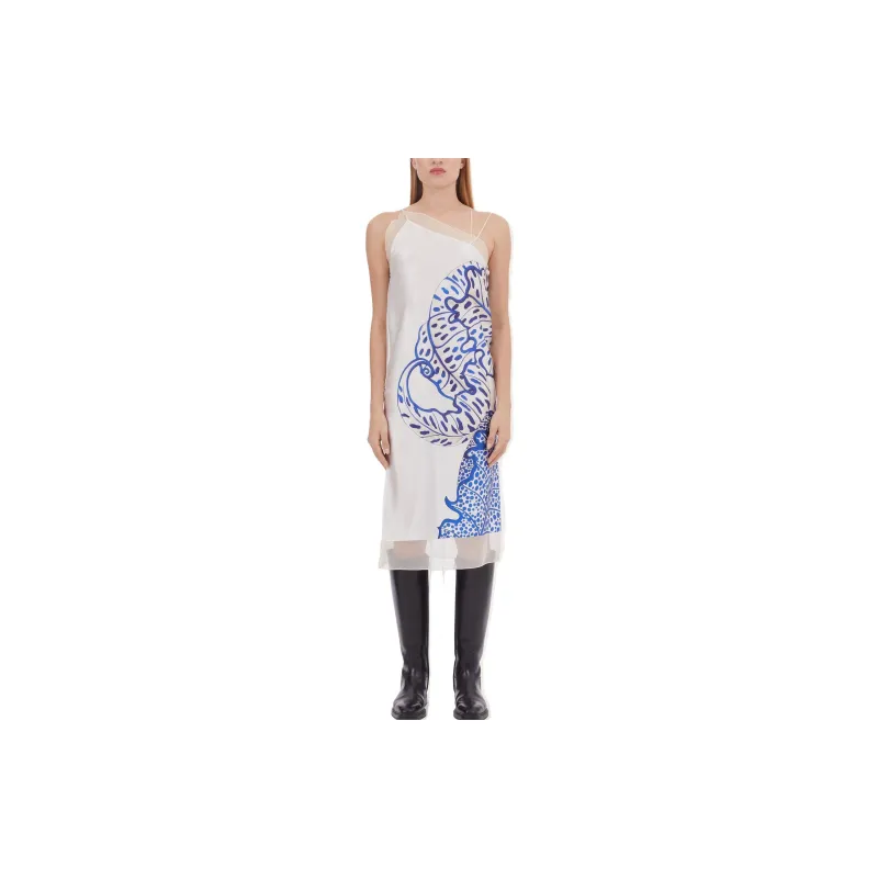 Ferragamo Floral print Silk Midi Dress-1