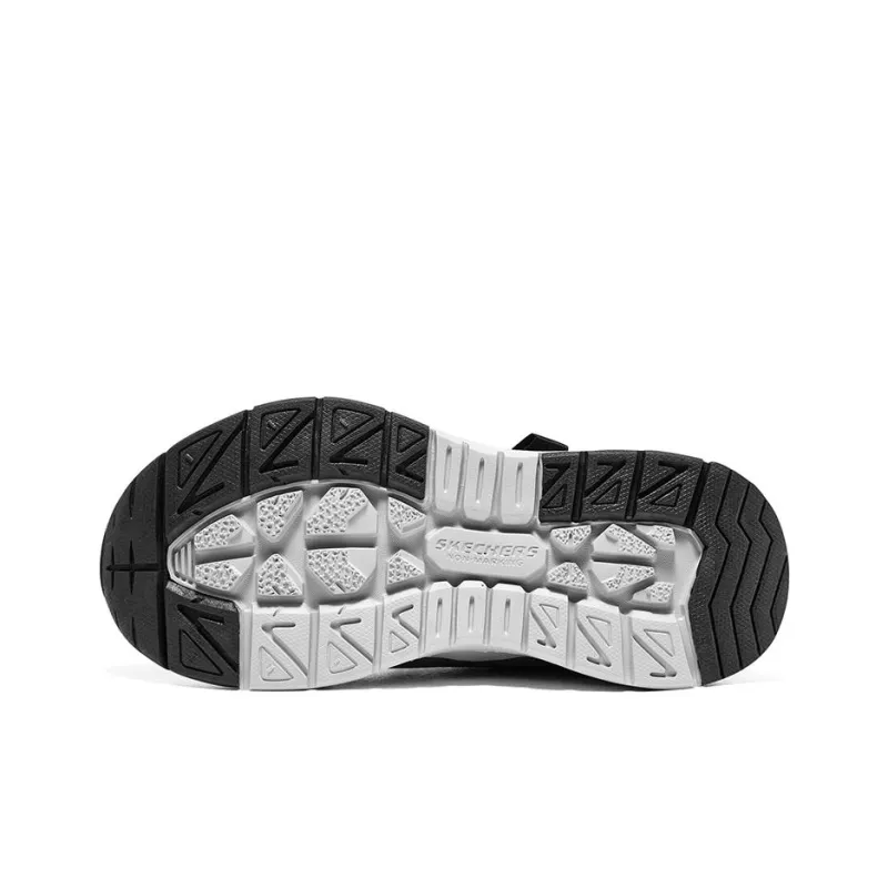Skechers Skech-Air Adventure Slip-Resistant Low-Top Kids' Running Shoes Black White Teenagers-5