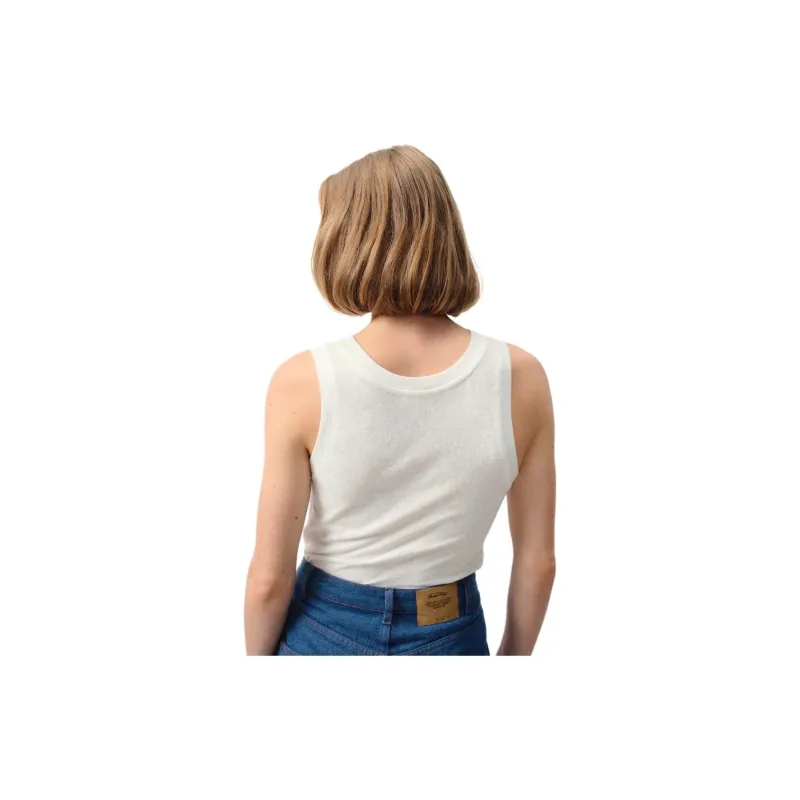 AMERICAN VINTAGE A.M SS24 Tank Tops Women's Pearl White-2