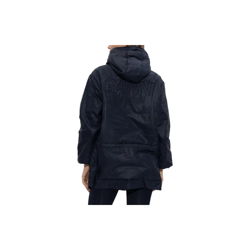 GANNI Jackets Coats Women's Marine Blue-2