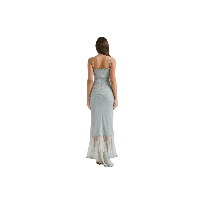 HOUSE OF CB GABRIELLA Slip Dress Women's PISTACHIO/Light Green-4