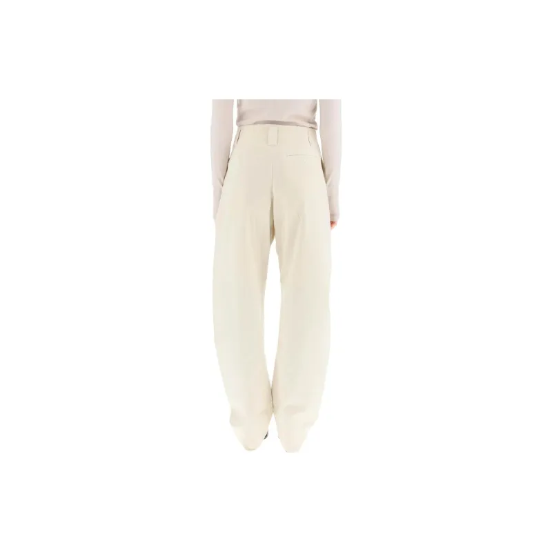 Lemaire High Waist Barrel Leg Pants-3