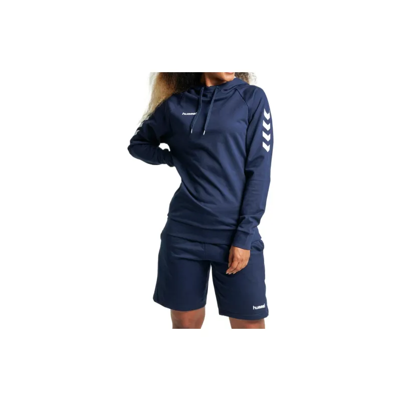 Hummel HMLGO COTTON HOODIE WOMAN Sweatshirt Women's Navy Blue-3