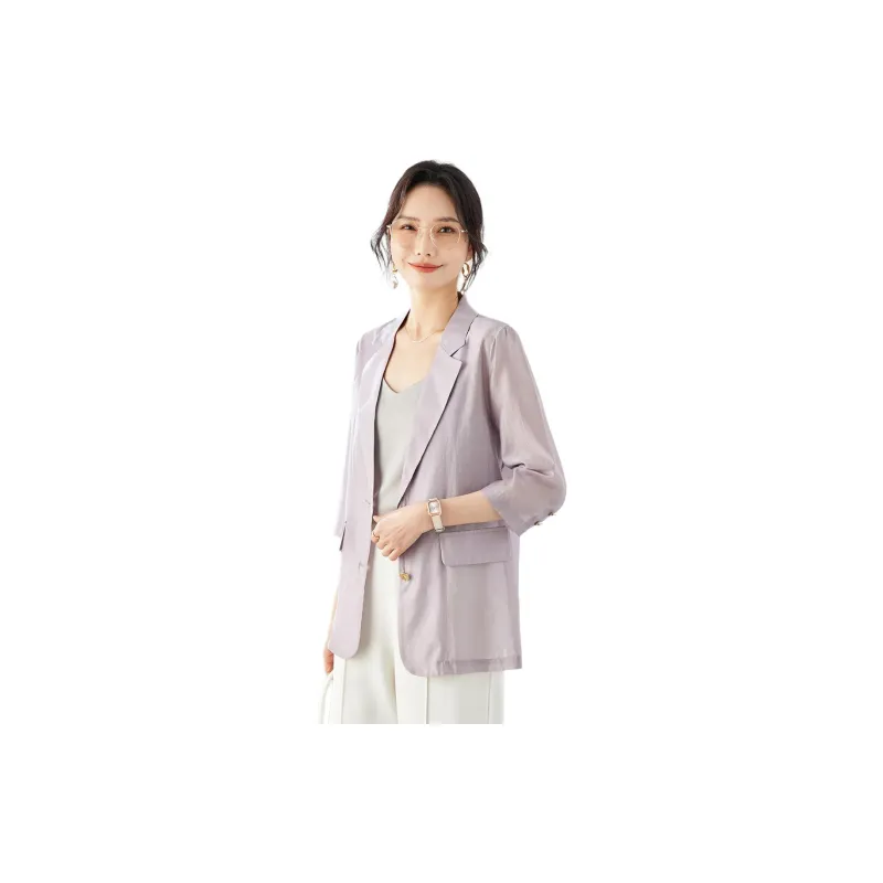 TERRE BLEUE Business Suit Women's Purple-2