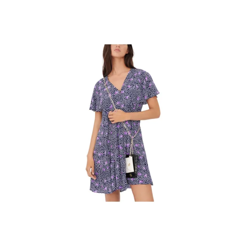 Maje Short-Sleeved Dresses Women's Purple-1