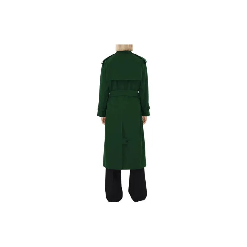 Burberry Long Silk Trench Coat-3