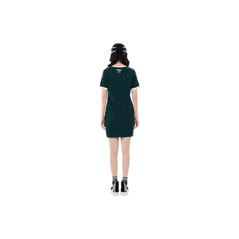 Boy London Short Sleeved Dresses Women's Green-1