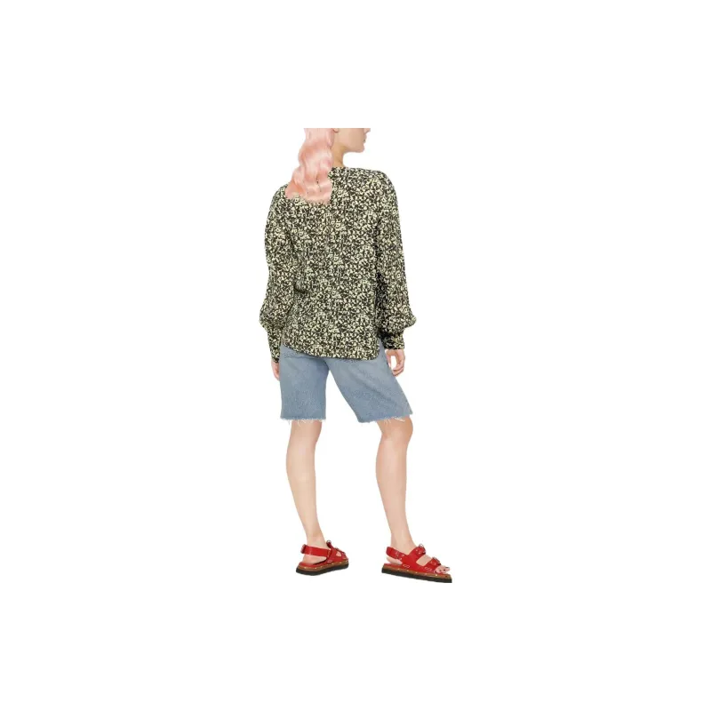 GANNI Abstract print Blouse-2