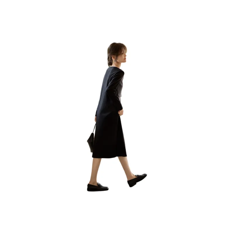 XWI Long Sleeved Dress Women's Black & Gray-2