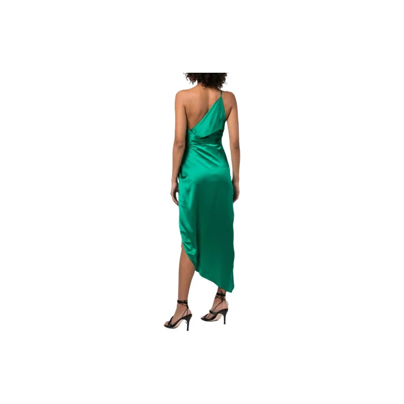Michelle Mason Knot detail One shoulder Gown-2