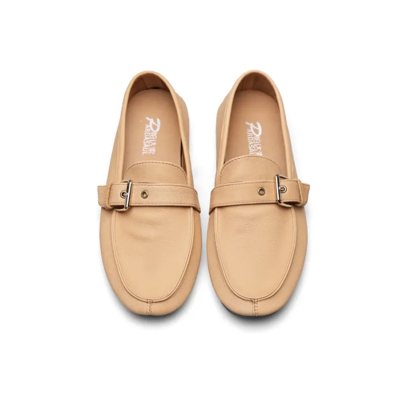 PARDASAUL Gommino Loafers Men White-4