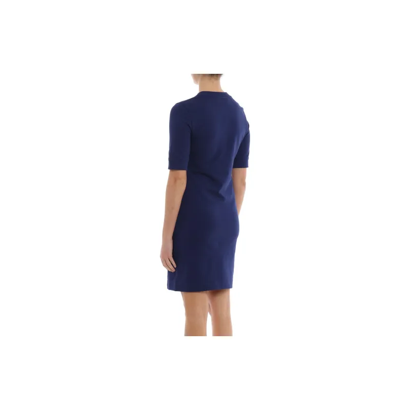LOVE MOSCHINO Short Sleeved Dresses Women's Blue Purple-3