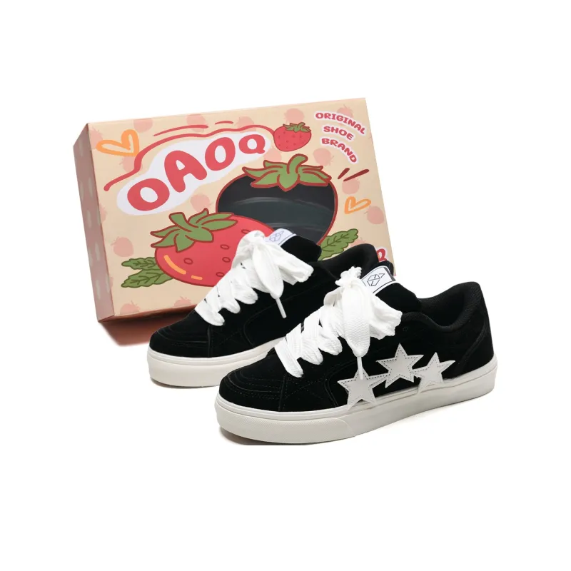 OAOQ Wear-resistant And Lightweight Low-Top Skateboard Shoes Unisex Navy Blue-23
