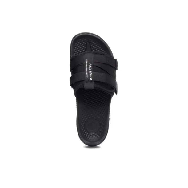 Palladium Solea Slide Slip Resistant Abrasion Resistant Slide Slippers Unisex Black-3