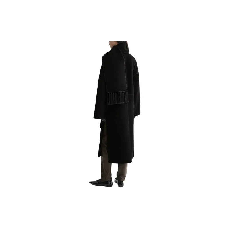 TOTEME Attached Scarf Patch Pocketed Coat-1