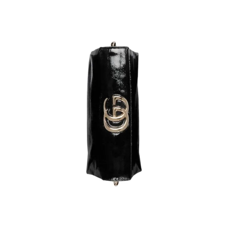 GUCCI Patent Leather Shoulder Bag Small Size Women's Black-5