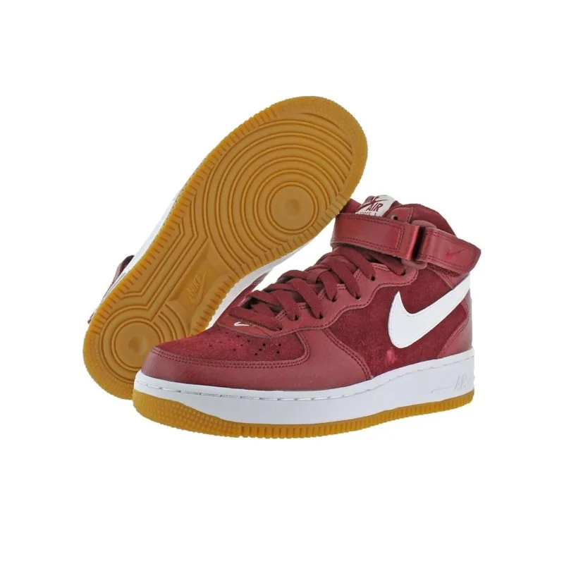 Nike Air Force 1 Mid '07 Team Red White-3
