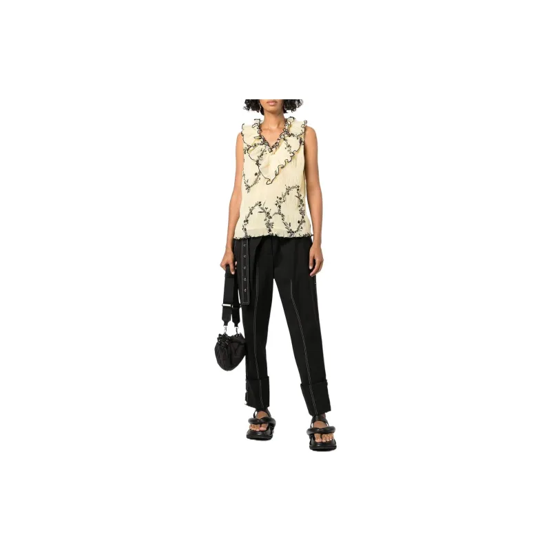 GANNI T Shirts Women's Yellow-1