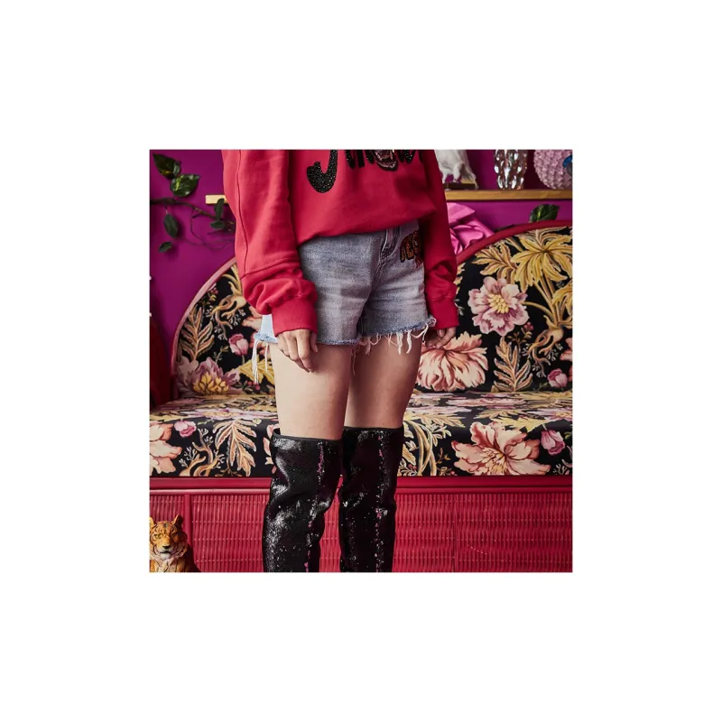 TCH Denim Shorts Women's Blue-3