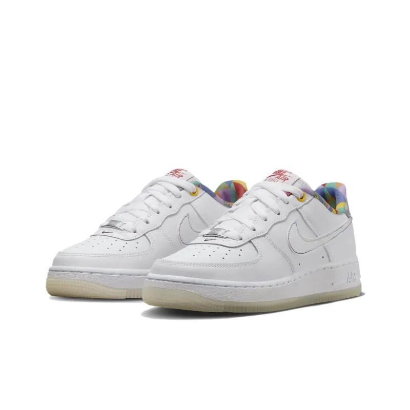 Nike Air Force 1 Low LV8 White Playful Print GS-3