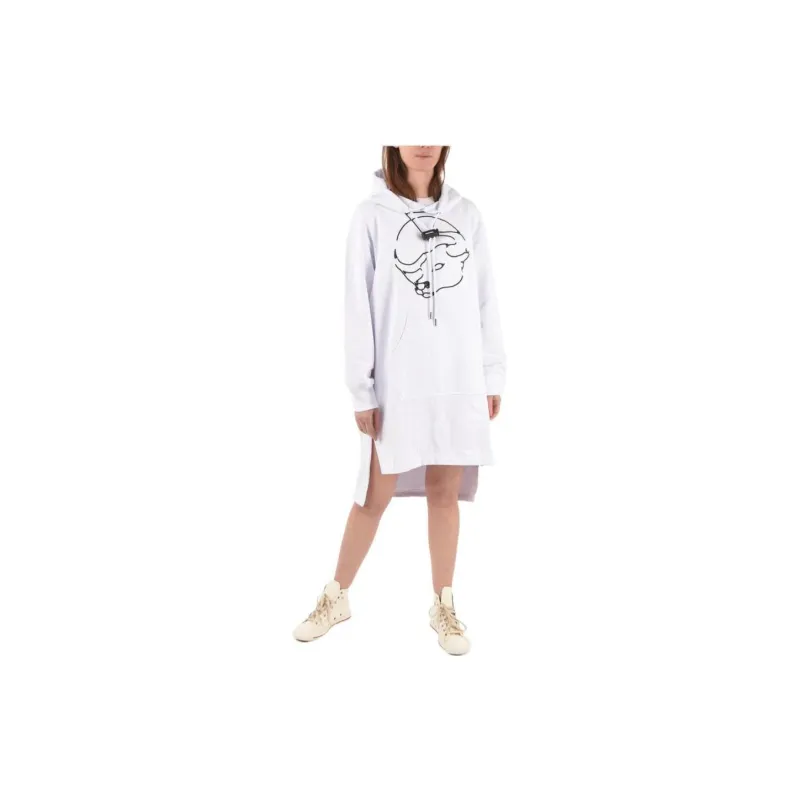 DIESEL Long-Sleeved Dresses Women's White-1