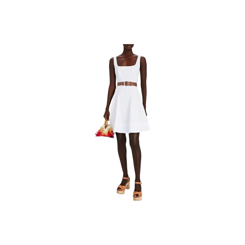 Staud Sleeveless Dress Women's White-1