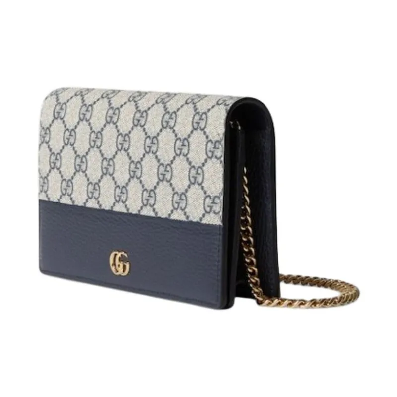 GUCCI Canvas Bag, Crossbody Bag, Shoulder Bag Trumpets Unisex Beige And Blue-1