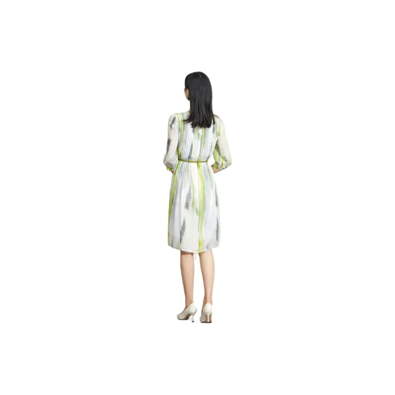 BBLLUUEE Short Sleeved Dress Women's Cloud Willow Green-2