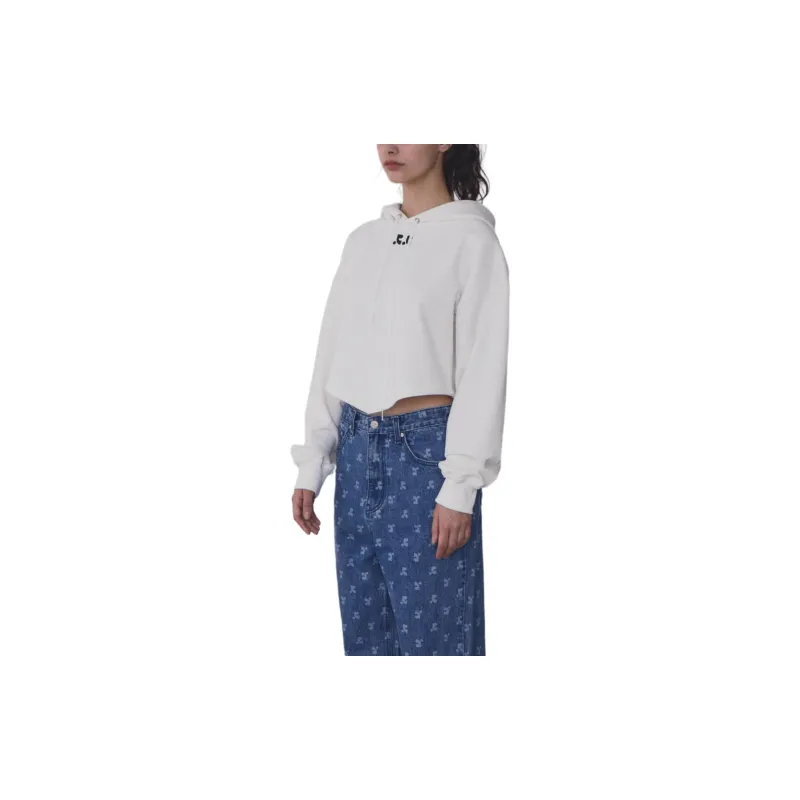 Rest&Recreation ARROW POINT HOODIE Sweatshirt Women's White/White-4