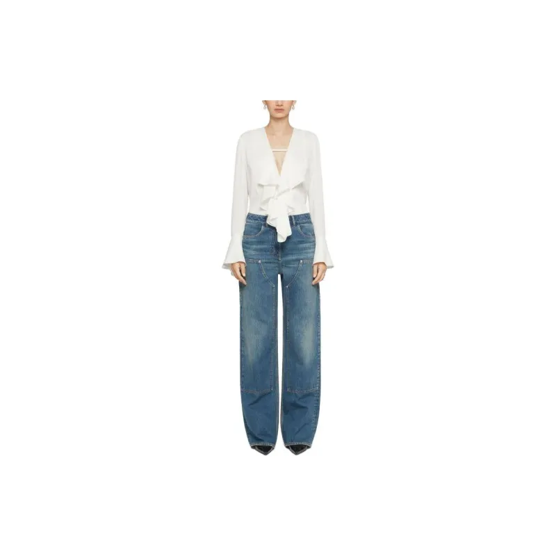 Givenchy 4G Pattern Ruffled Blouse-2