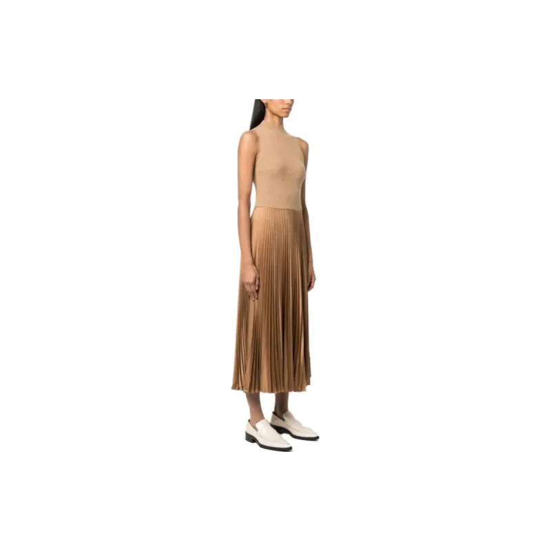 Polo Ralph Lauren Ribbed-knit High-neck Midi Dress-3