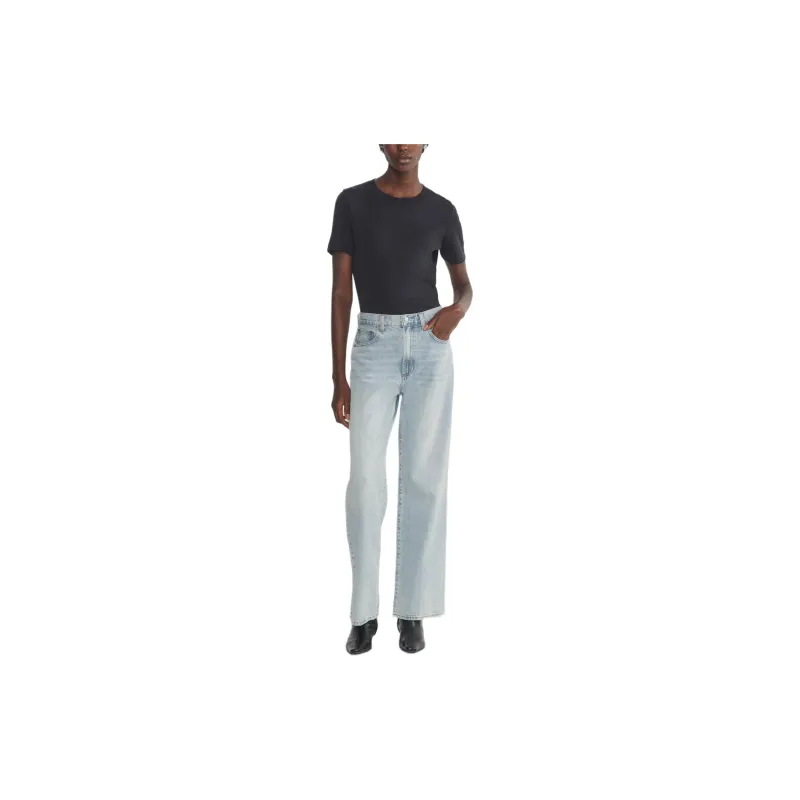 ARITZIA Denim Forum The Farrah Hi-Rise Wide Jean Jeans Women's 15 Years BRL Thr Bleu/Light Blue-1