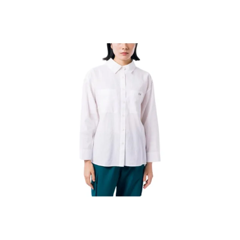 LACOSTE Shirts Women's White-2