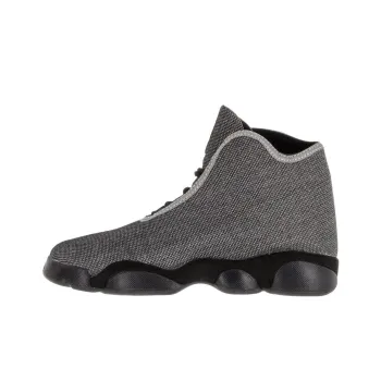 Jordan Horizon Anti Slip Wear Resistant High Top Vintage Basketball Shoes Men's Black Silver