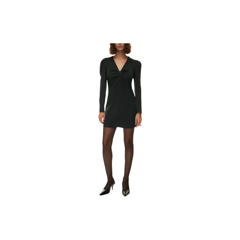 ARITZIA Wilfred Freda Dress Long-Sleeved Dresses Women's BLACK/Black-2