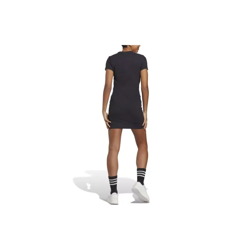 Adidas W 3S FIT T DR Short Sleeved Dress Women's Black-2