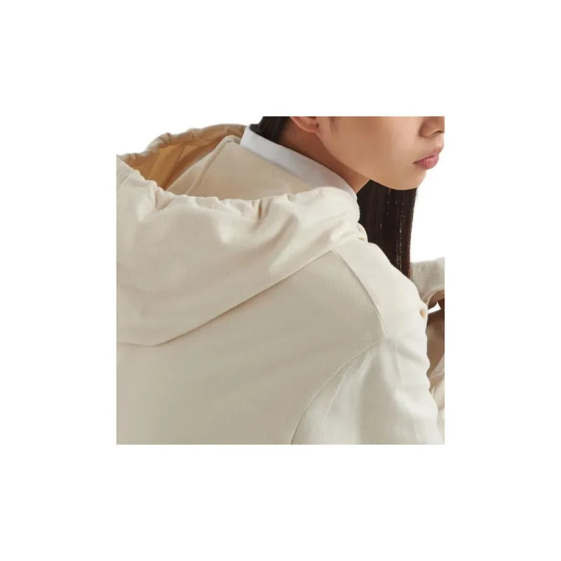 PRADA Triangle Logo Drawstring Hooded Dress-3