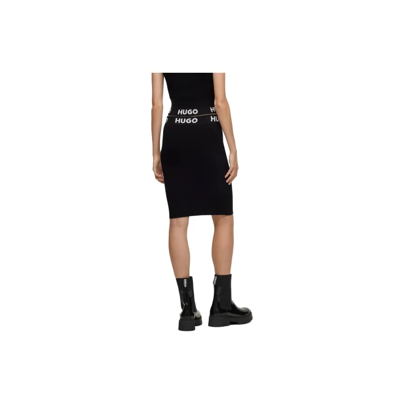 HUGO BOSS Casual Short Skirts Women's Black-2