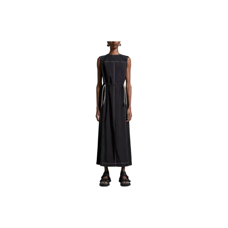 Moncler Logo patch Pleated Midi Dress-1