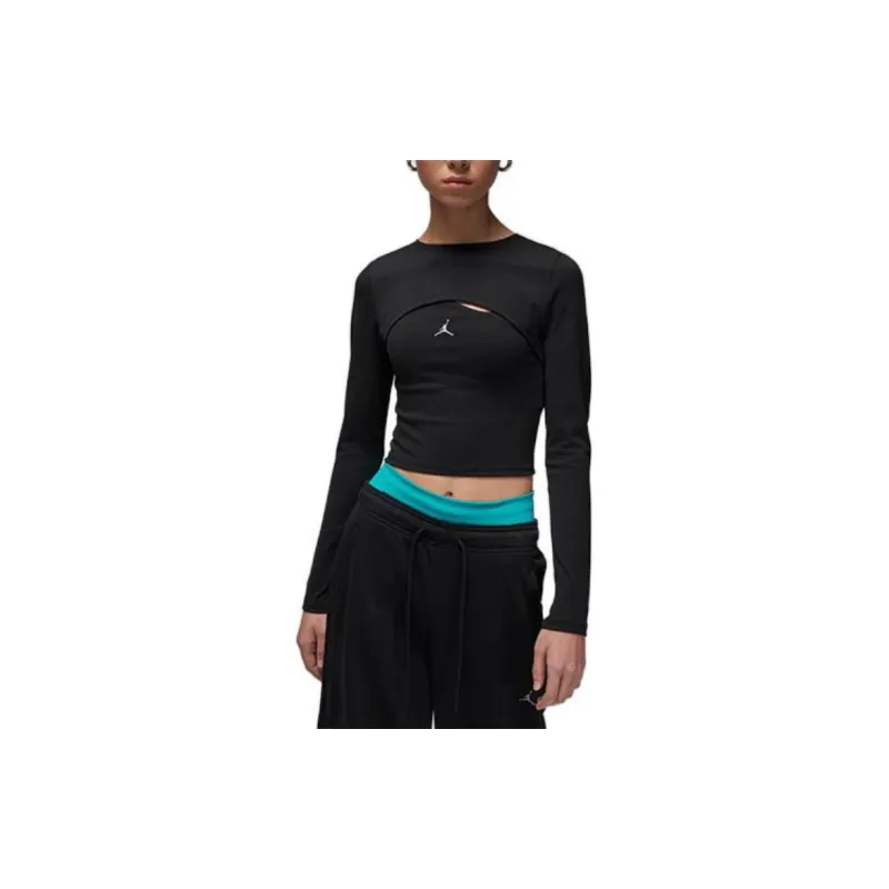 Jordan T Shirts Women's Black-2