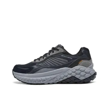 Skechers Monster Cushioning Anti Slip And Wear Resistant Support Low Top Running Shoes Men's Black